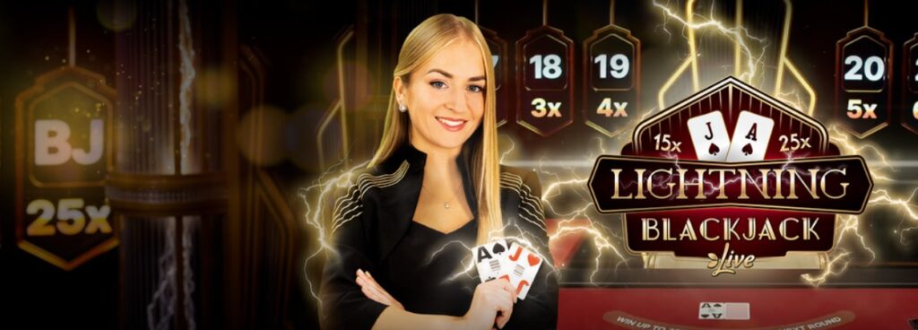 lightning blackjack live