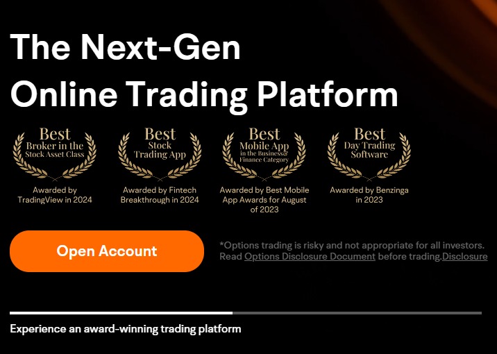 A screenshot of the Moomoo website homepage