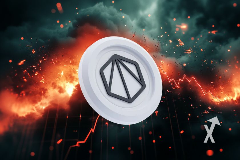 Formas geométricas conceptuales surgen del papel.