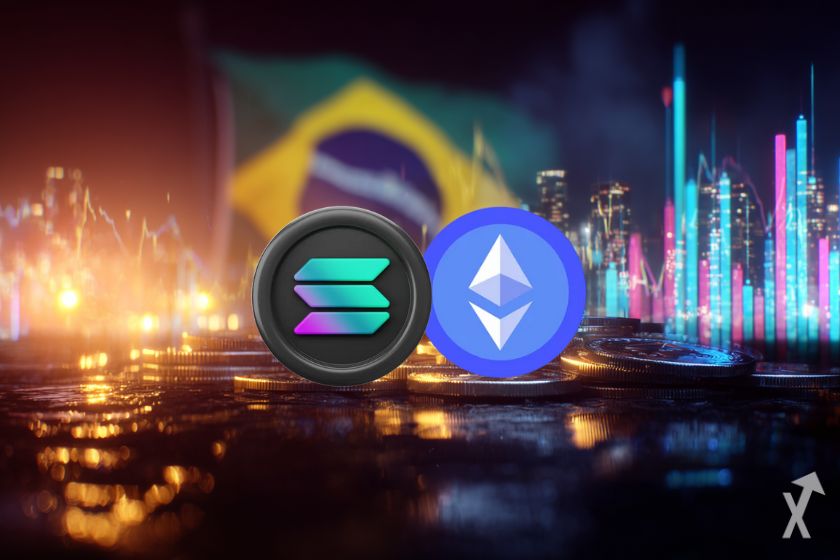 Criptomoneda en Brasil: Solana y Ethereum.
