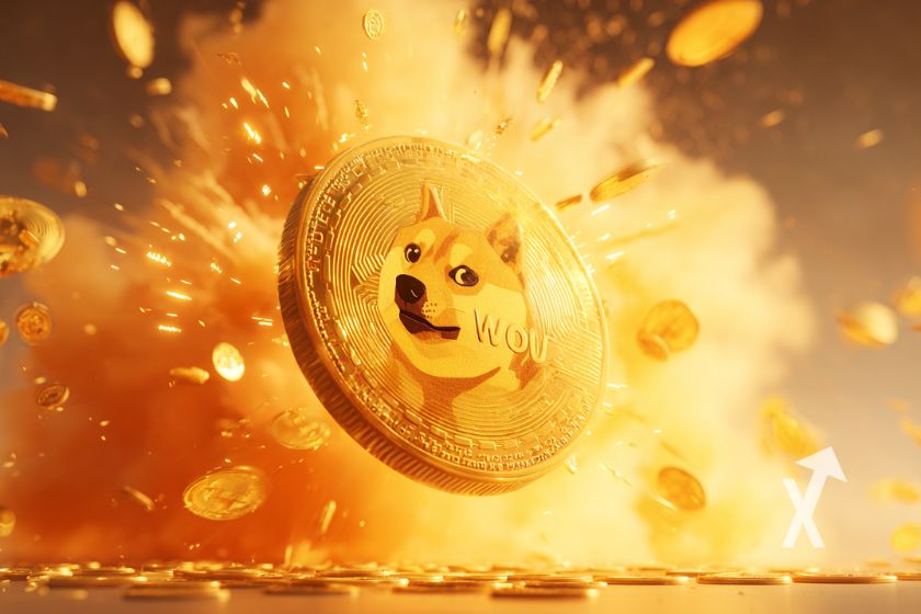 Portada de la mascota Dogecoin.