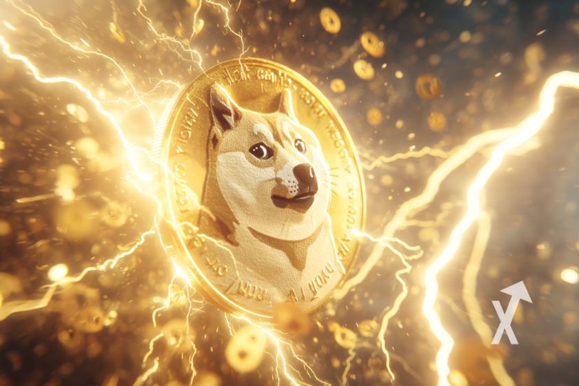 Perro de la portada de Dogecoin.