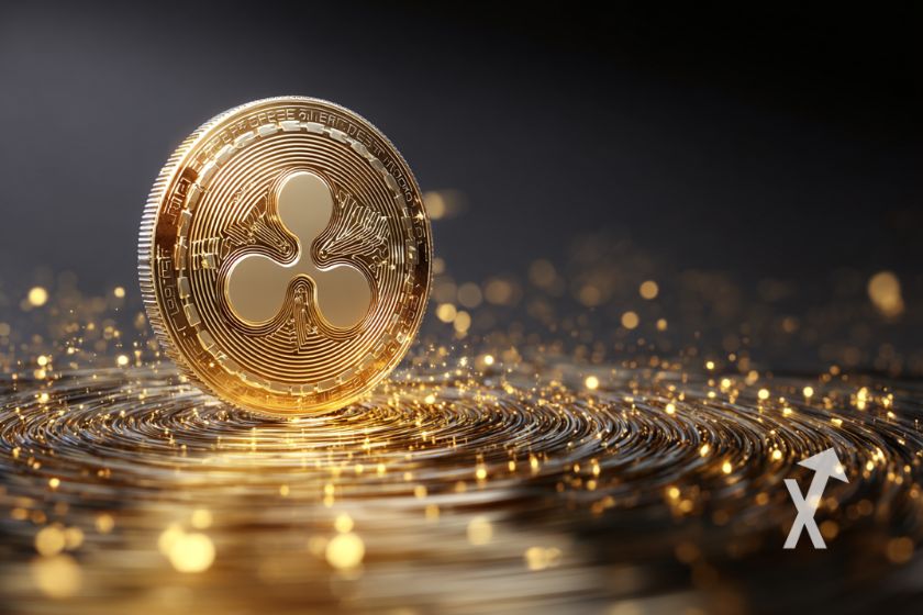 "cubierta XRP Ripple, criptomoneda"