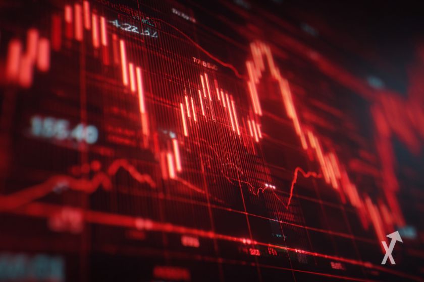 Mercado de criptomonedas en baja.