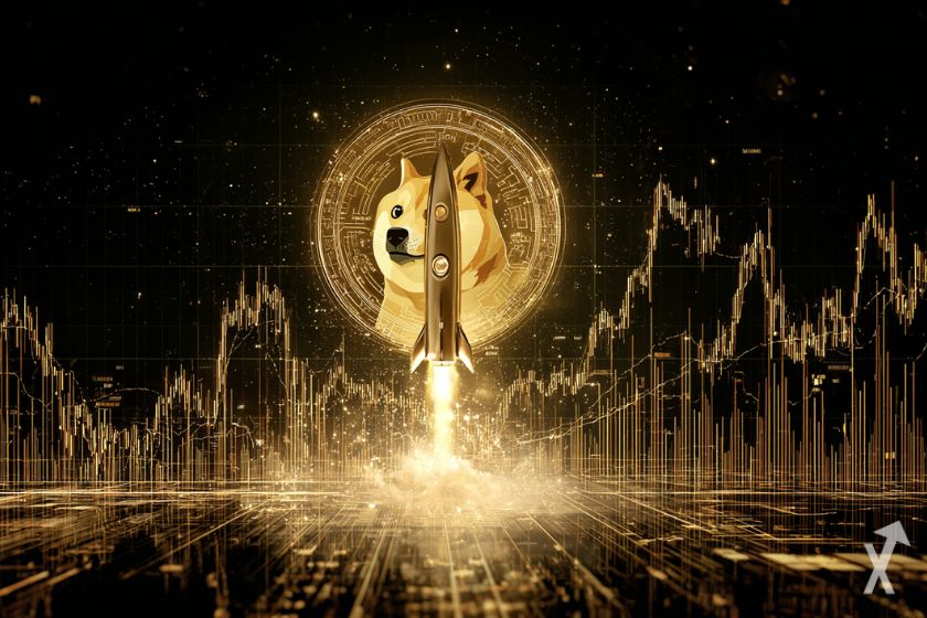 Perro Dogecoin alcanza nuevo máximo.