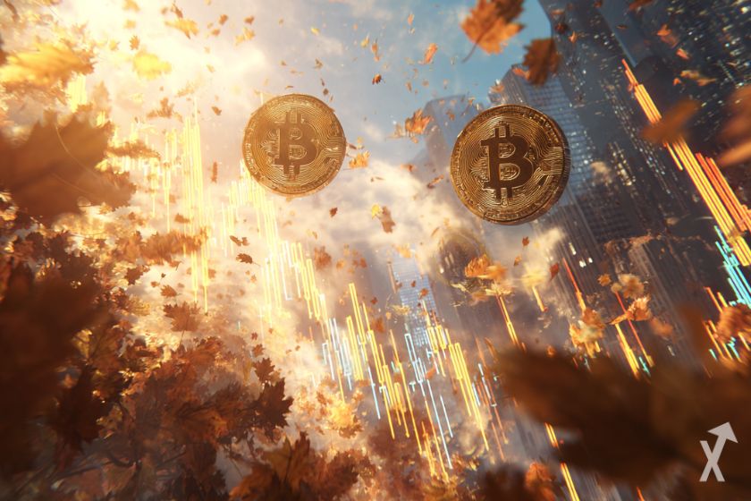 Mercado cripto de octubre vibrante.