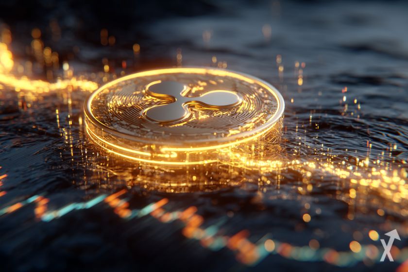 "Olas de ripple XRP, criptomoneda"