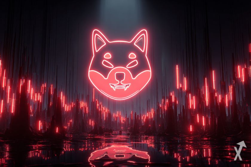 "Perro shiba inu jugando feliz"