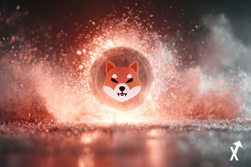 Shiba inu rojo: perro adorable.