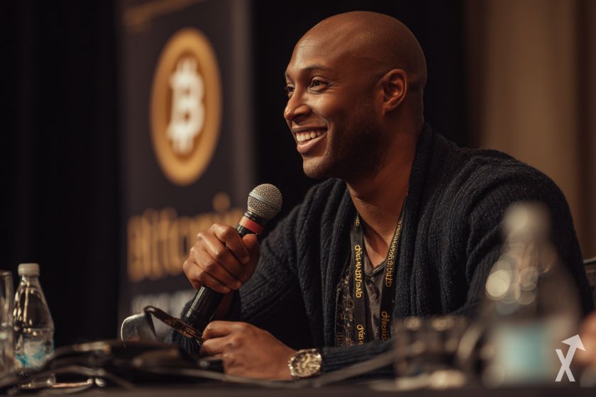 Arthur Hayes con Bitcoin en imagen.
