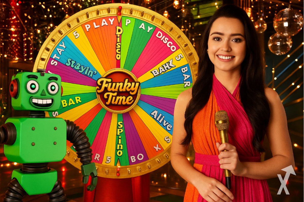 Portada con estilo funky y divertido para el juego Funky Time