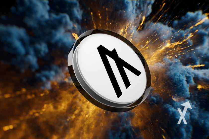 "Portada de Algorand Algo" - Tecnología de criptomonedas innovadora.