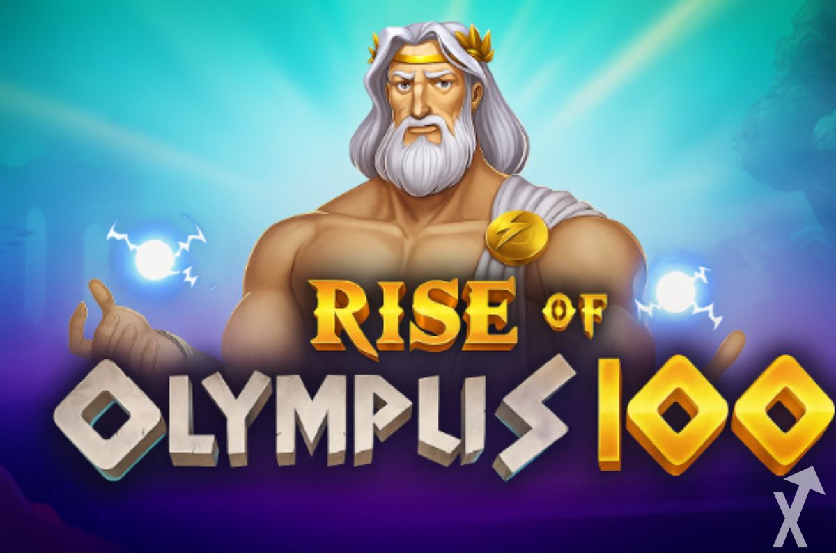 Portada del art&iacute;culo sobre el juego Rise of Olympus, con Zeus al fondo y el nombre del juego en primer plano.