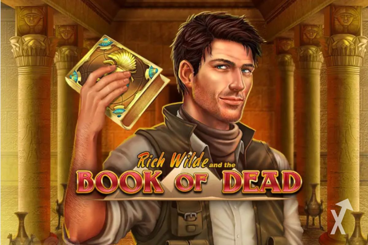 Portada del art&iacute;culo sobre el juego Book of Dead, con un personaje que sostiene un libro dorado