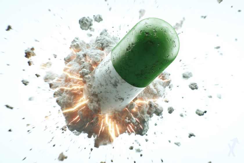 Medicina blanca y verde token pump.