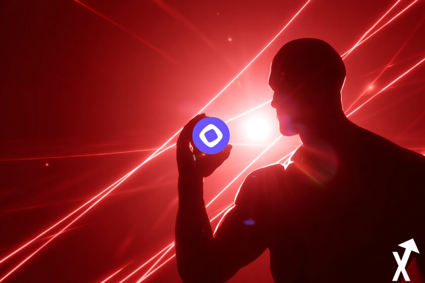 Silueta de Arthur Hayes con cripto.