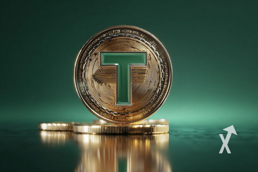 "Lote de monedas de criptomoneda USDT"