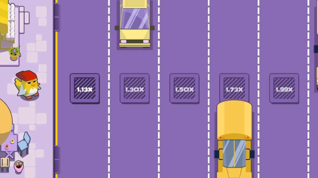 captura de pantalla del juego chicken cross plata