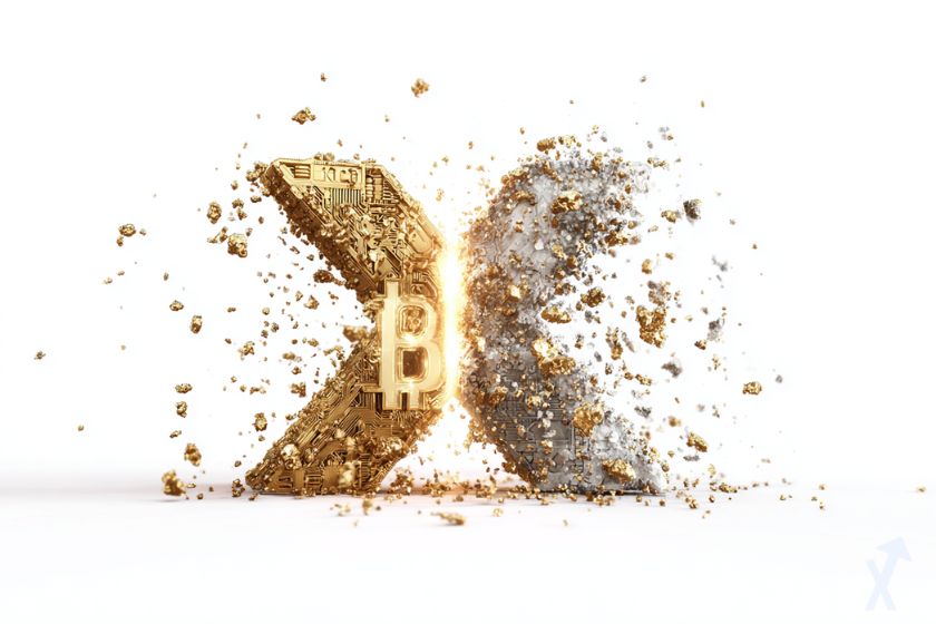 XRP y Bitcoin en imagen impactante.