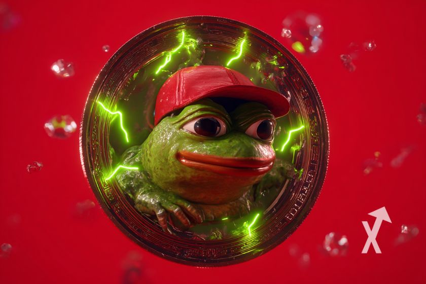 Rincón de Pepe the Frog con gorra roja en PEPE.