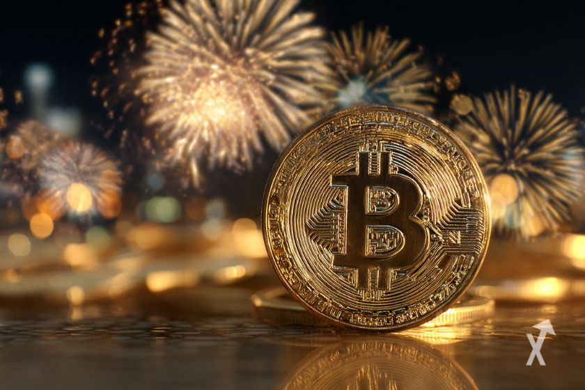 Bitcoin frente a fuegos artificiales anuales.