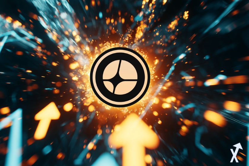 "Logotipo asterisco rodeado de destellos brillantes"