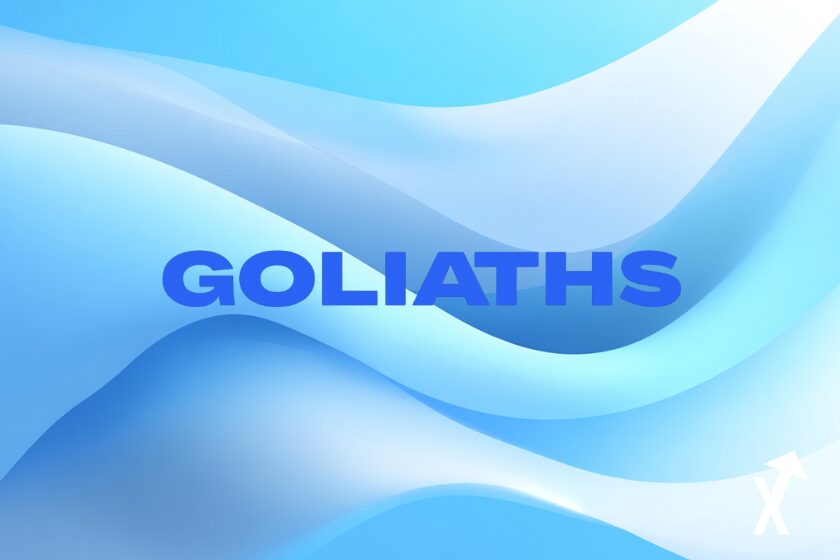 Goliat azul sobre fondo marino.