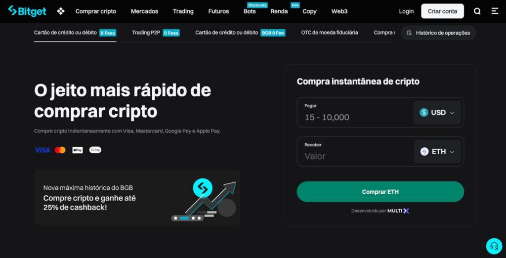 comprar eth bitget tutorial