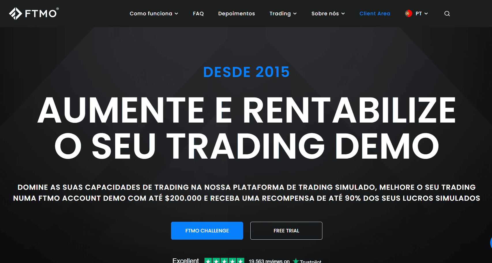 melhores plataformas de prop firm FTMO