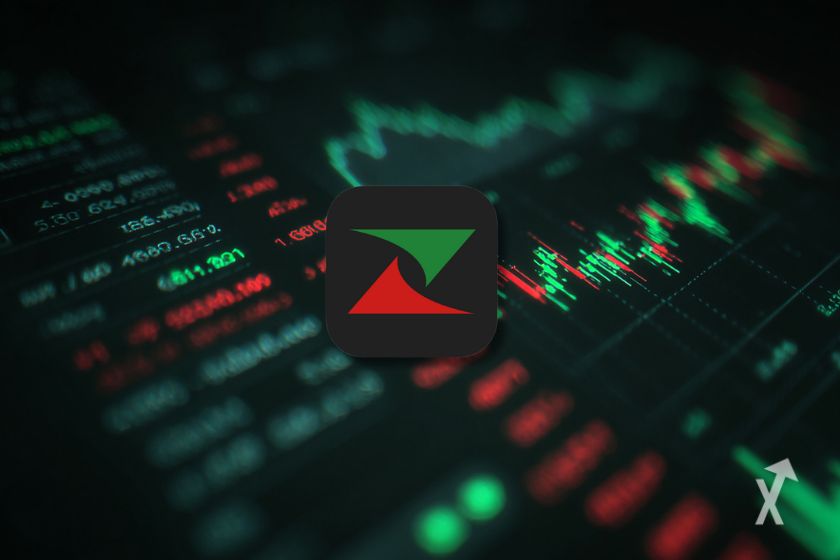 Logotipo ZoneBourse: um gráfico financeiro moderno.