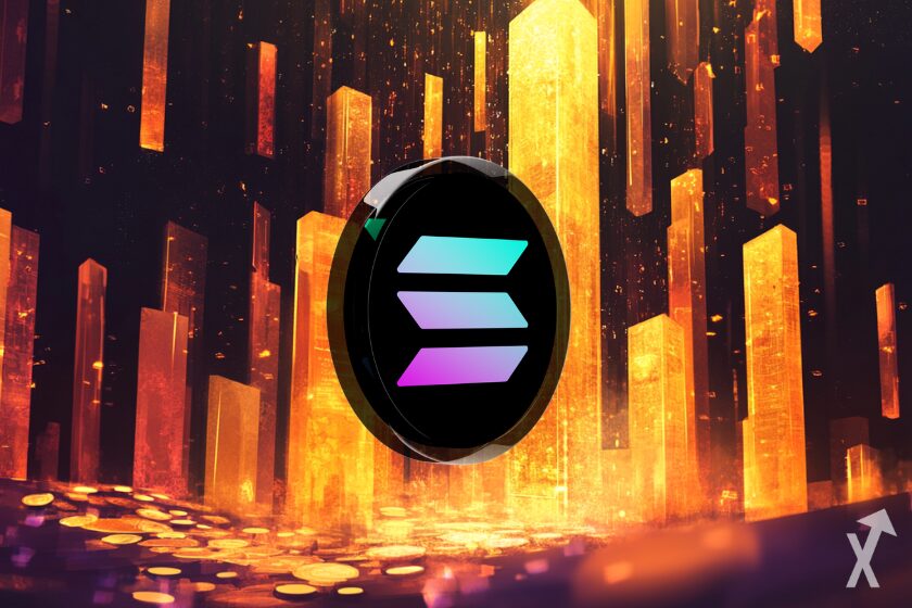 Ilustração de sistema solar vista acima.