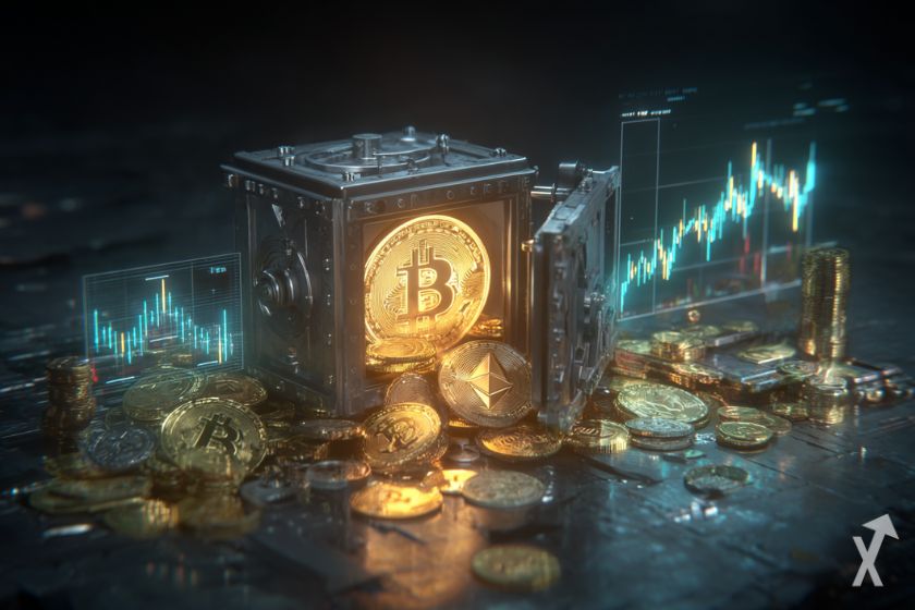 Principais 3 criptomoedas: Bitcoin, Ethereum, XRP.