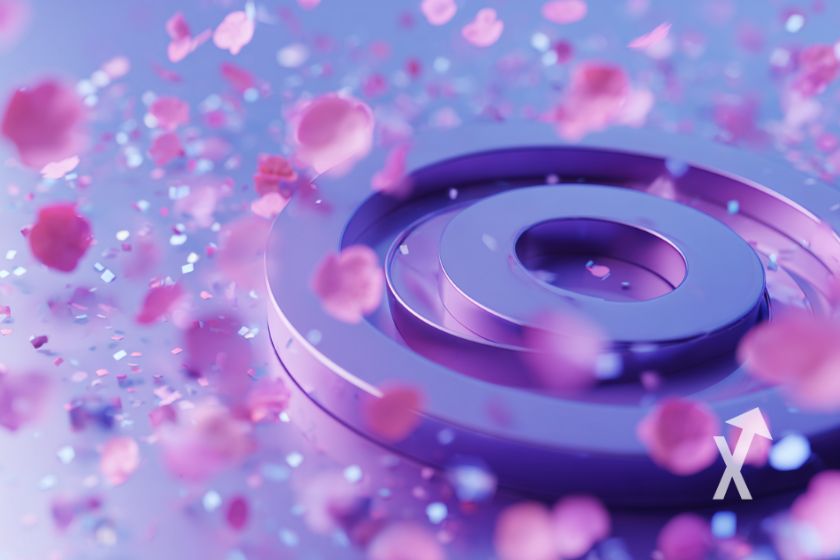 Padrão geométrico abstrato azure clássico.