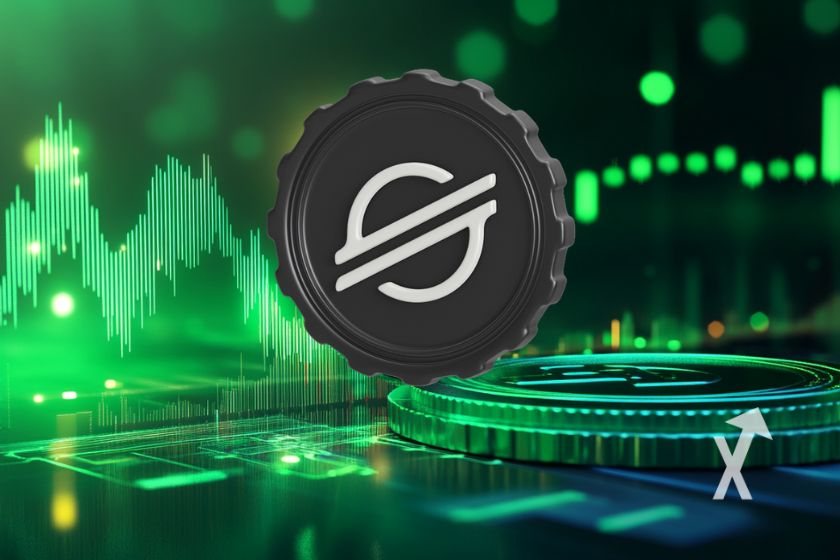 Gráfico de preços da XLM Stellar.