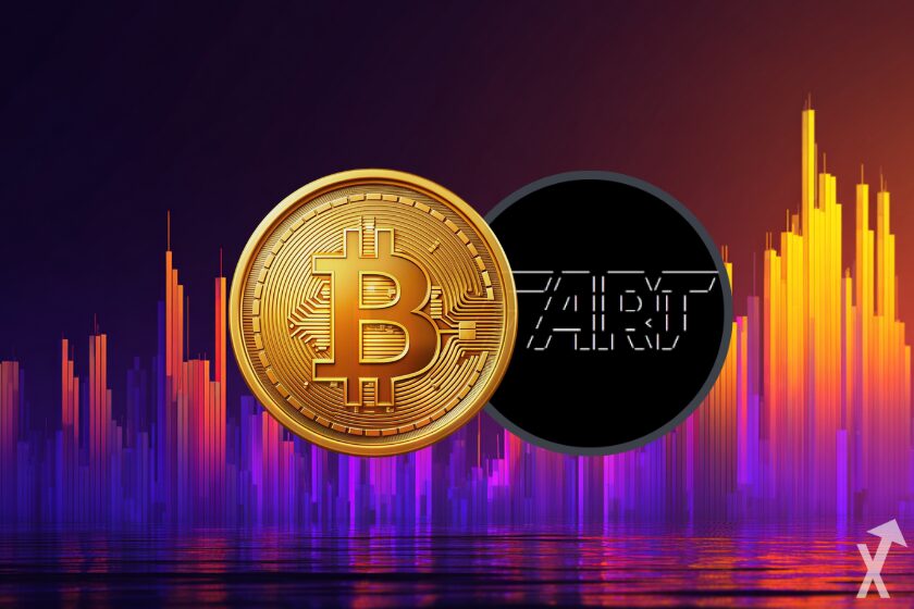 Mercado cripto: flutuação do BTC.