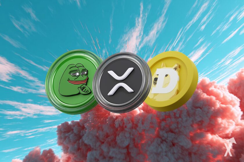 Pepe, Doge and XRP currencies.