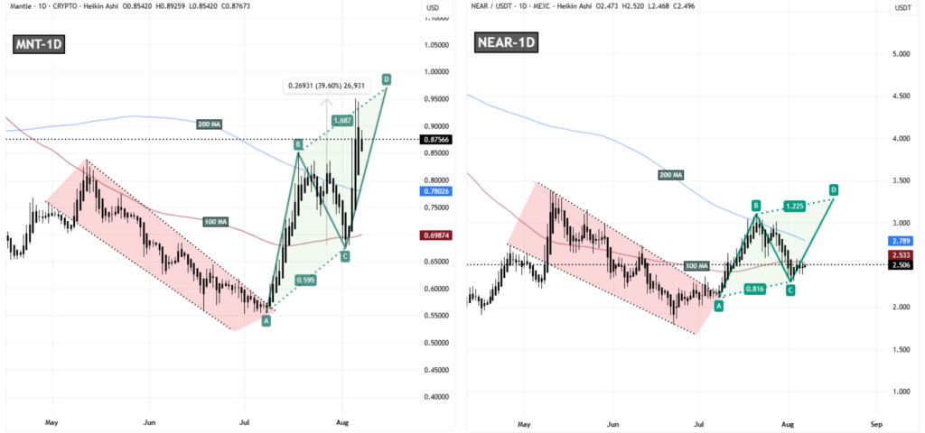 MNT and NEAR Fractal Chart