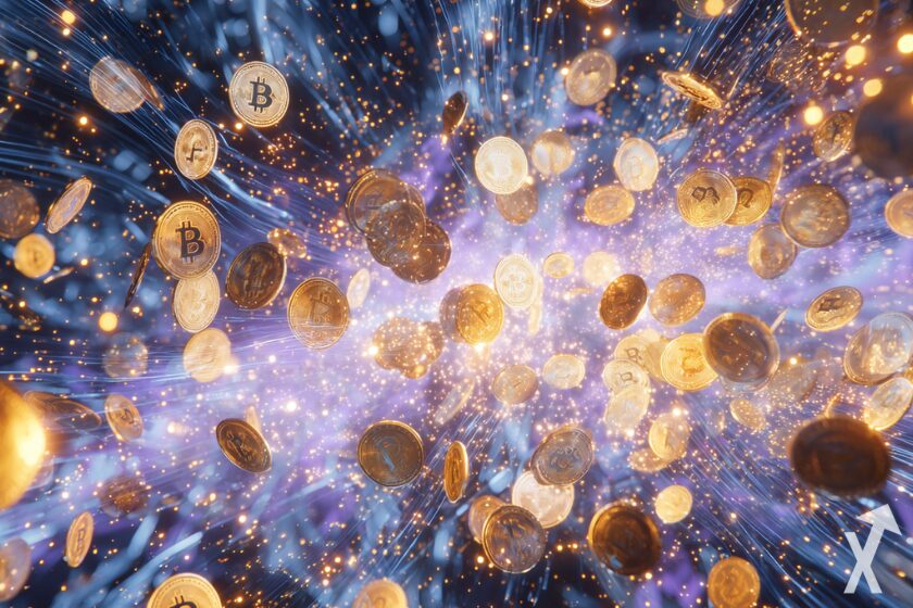 cripto Bitcoin plasma.