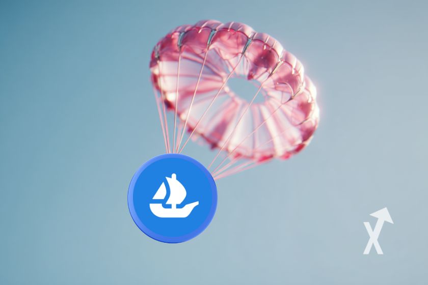 Moeda SEA do OpenSea em queda.