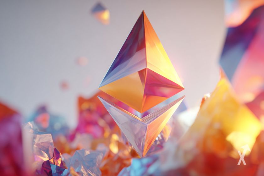 O logotipo Ethereum.