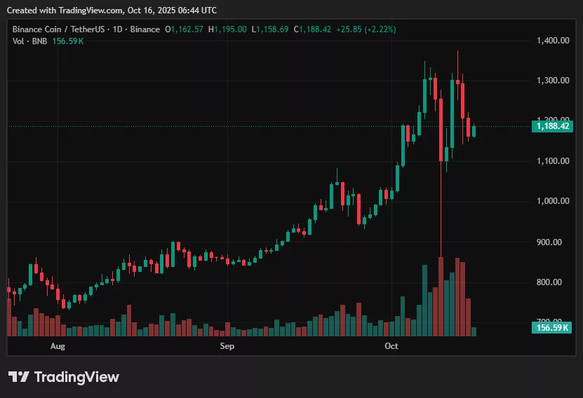 análise gráfica bnb binance preço