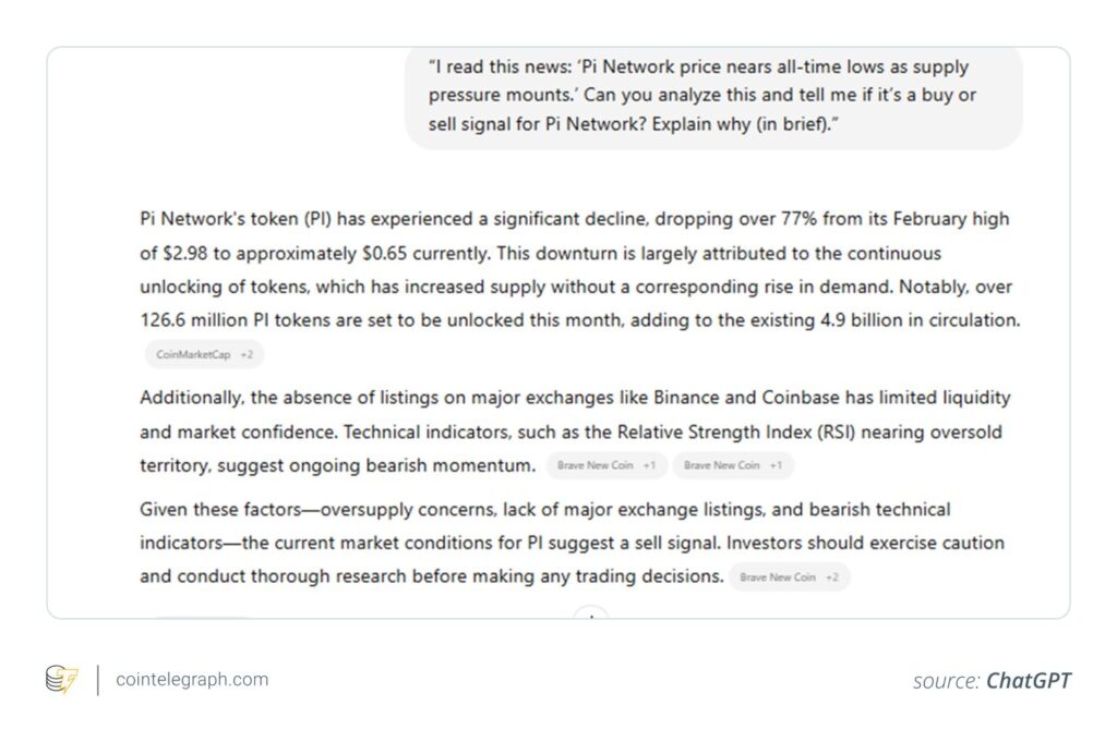 prompt chatgpt para analisar as criptomoedas