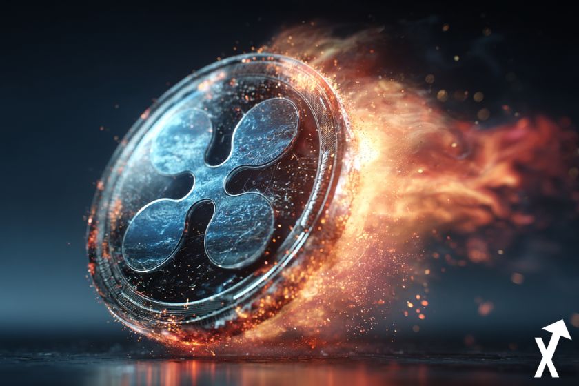 Moeda ethereum eth em chamas.