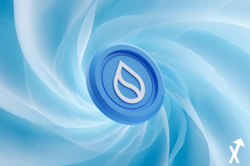 moeda azul branca fundo espiral azul branca