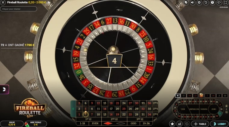 ganhos fireball roulette