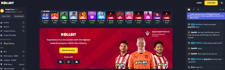 Como registar-se no Rollbit