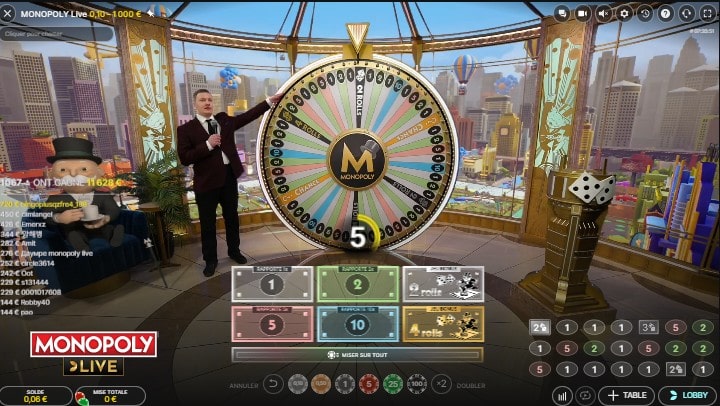 apostar monopoly live