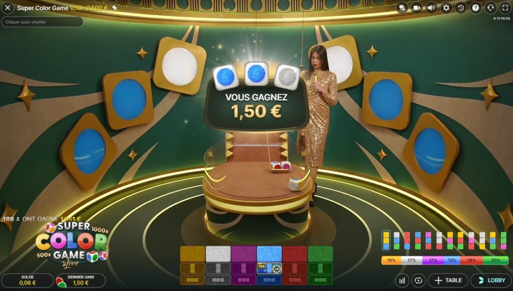 ganhos super color game