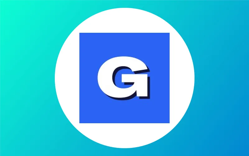 logo goliaths azul letra g branca