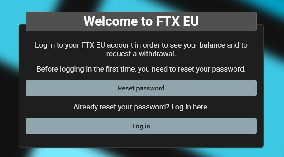 FTX EU website